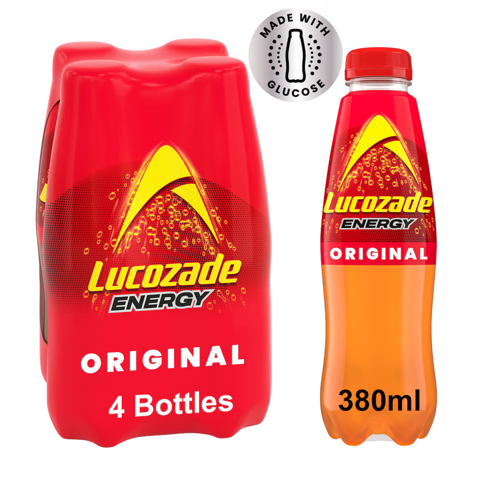 * Lucozade Original 4x380ml. 4-pack