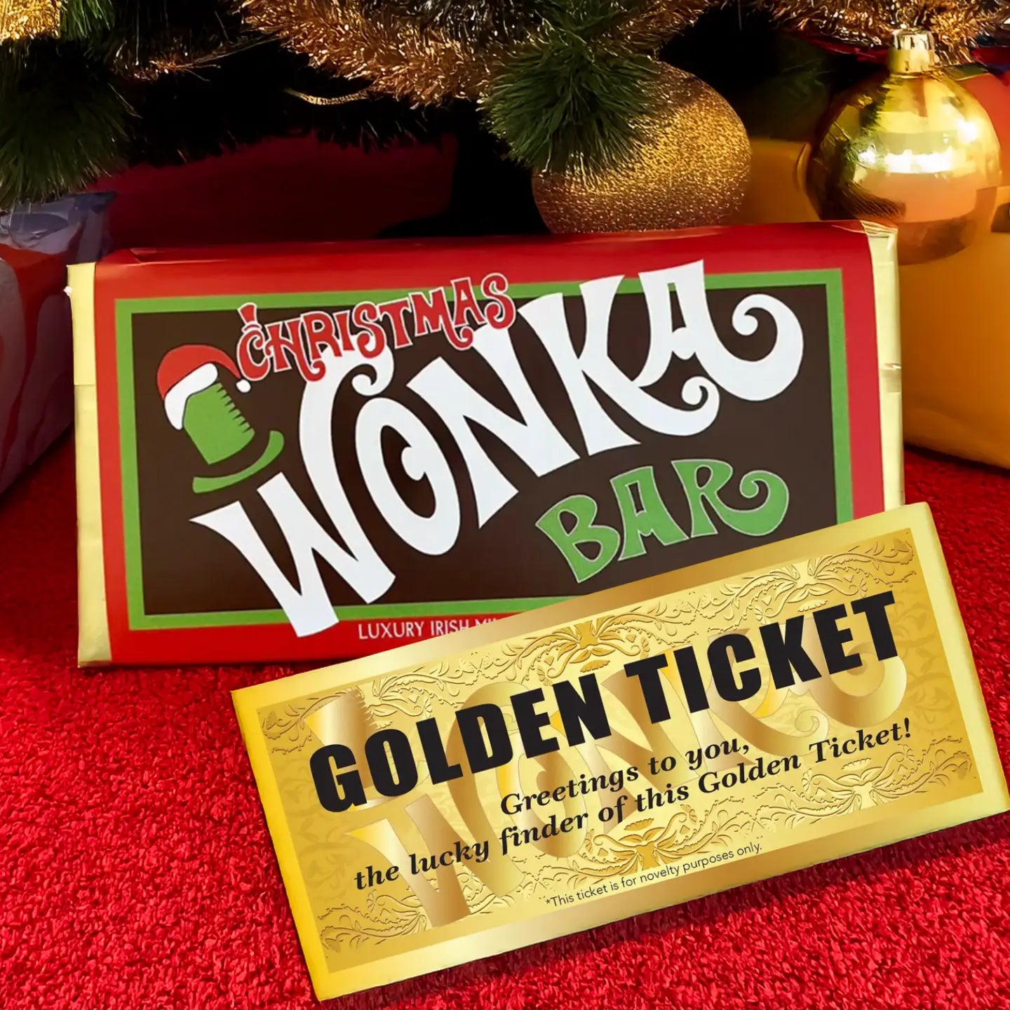 * Christmas Wonka Bar with Golden Ticket