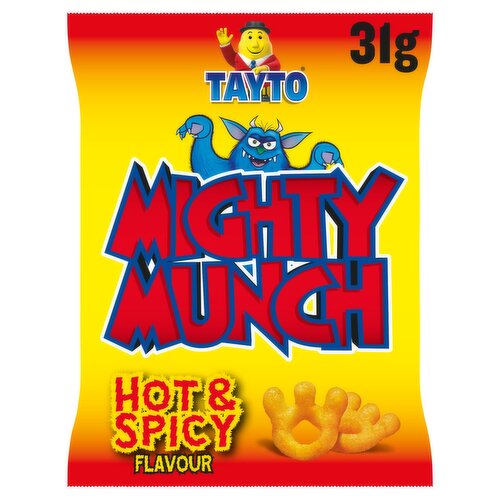 * Tayto Mighty Munch Hot & Spicy 31g (4x bags)