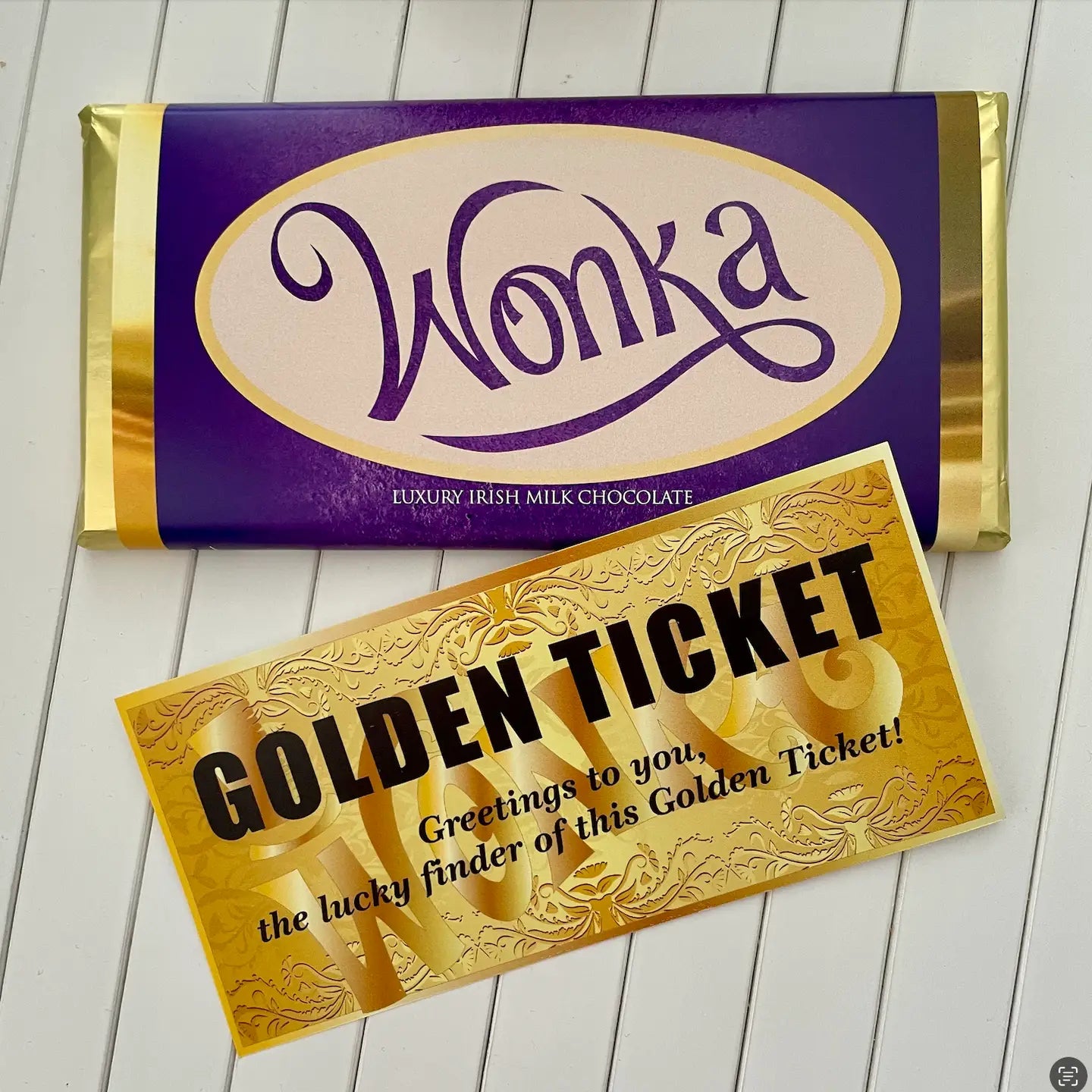 Wonka Purple Bar with Golden Ticket