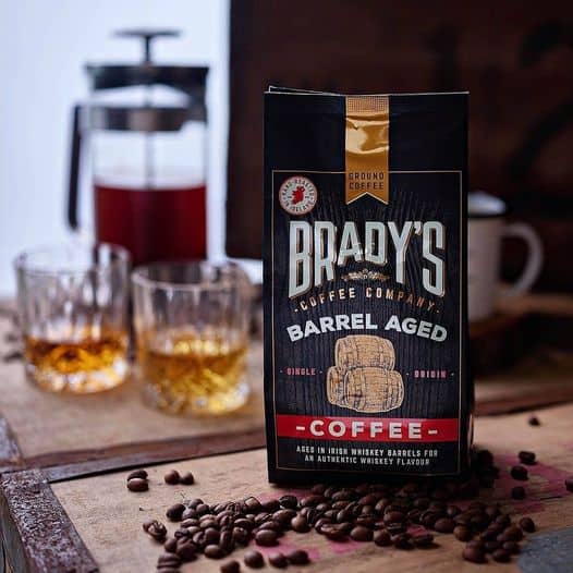 Ground Coffee, Brady's Barrel-Aged Whiskey Coffee bag