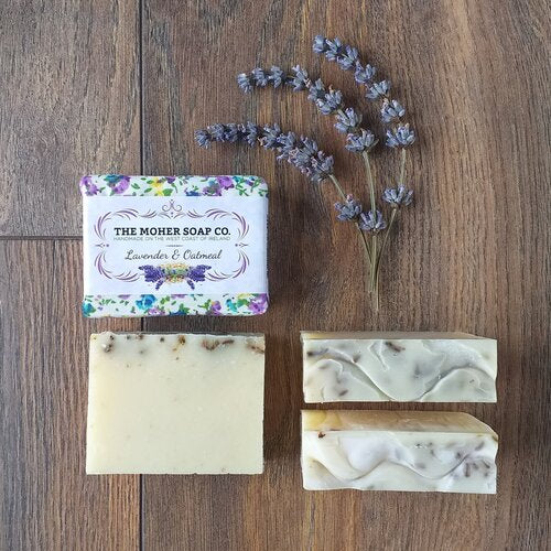 The Moher Soap Co. Lavender and Oatmeal Natural Soap