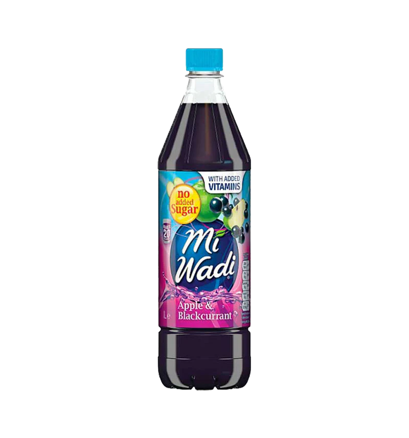 MiWadi Apple and Blackcurrant NAS. 1 Litre