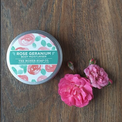 The Moher Soap Co. All Natural Rose Geranium Solid Body Moisturiser