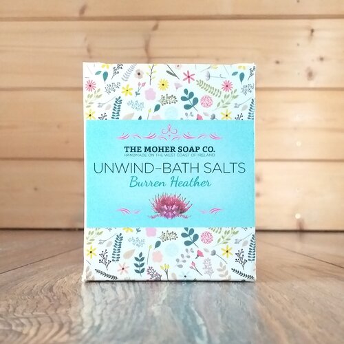 The Moher Soap Co. UNWIND Burren Heather Bath Salts Jar 320g