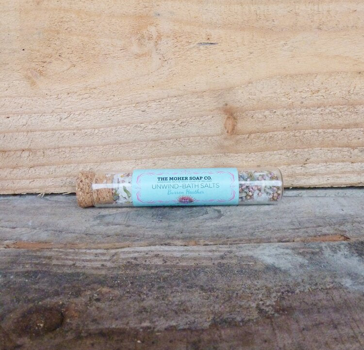 The Moher Soap Co. UNWIND Burren Heather Bath Salts Vial 20g