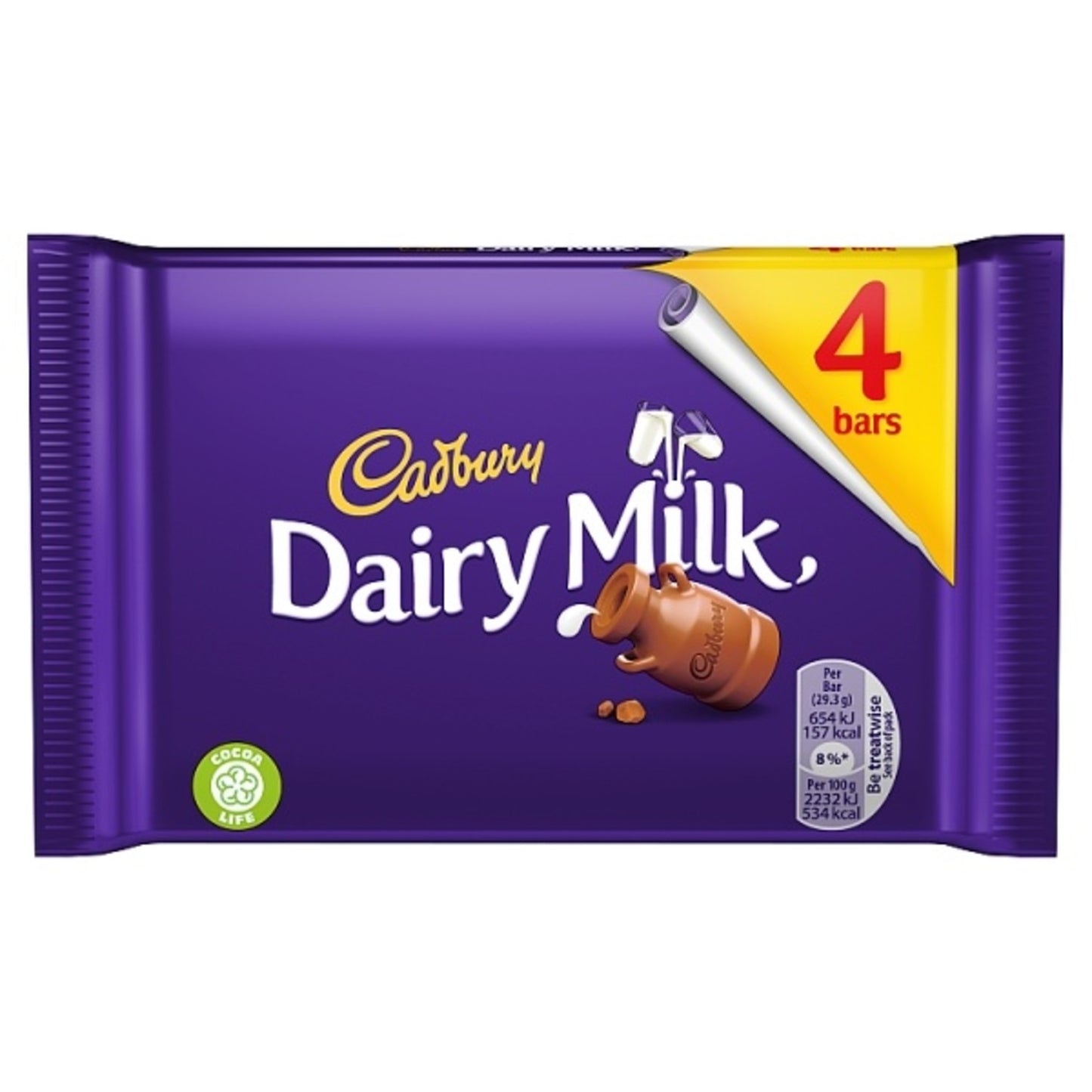 Irish Cadbury Dairy Milk 4-pack