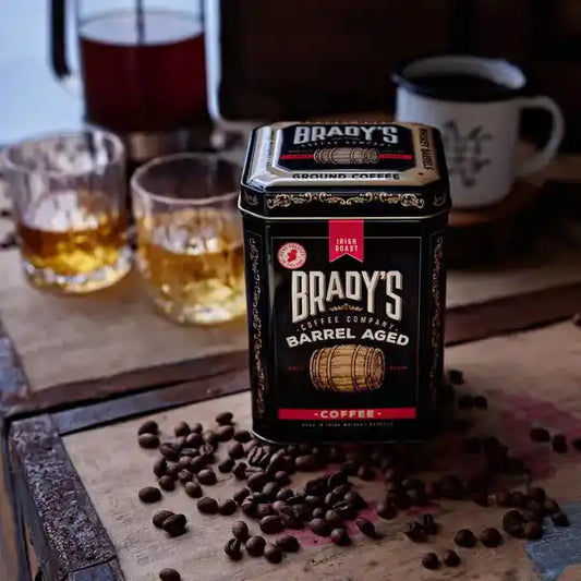 Ground Coffee, Brady's Barrel-Aged Whiskey Coffee Tin